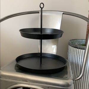 Two tiered farmhouse tray